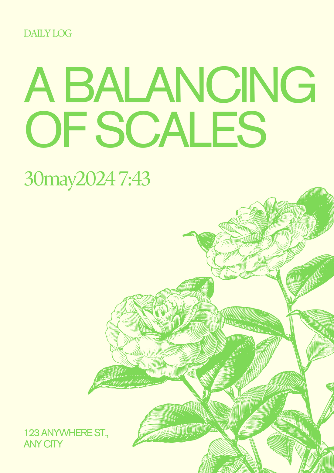 A Balancing of Scales